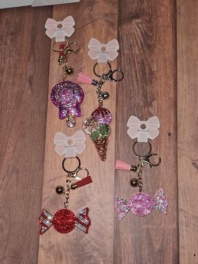 Rhinestone Sweets Keychains Nwt